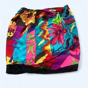 Carole Little Multicolor Floral Mini Skirt